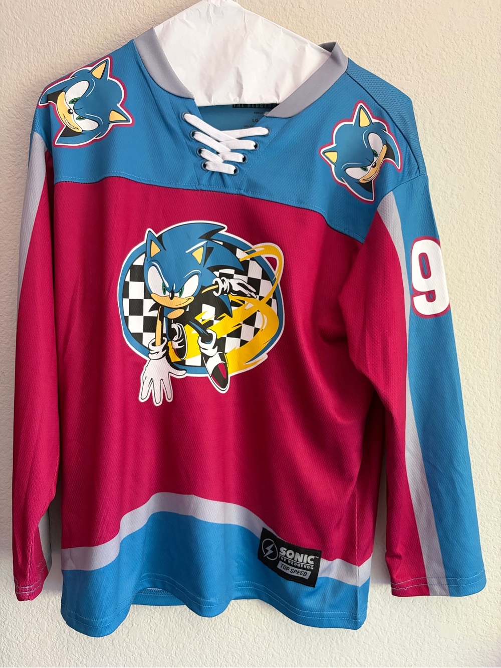 Sonic the Hedgehog Graphic Hockey Jersey sega video game